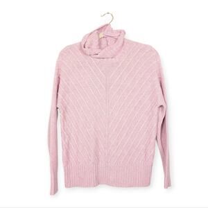 Splendid Arabella Light Pink Cowl Neck Sweater Size XS